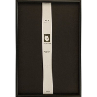 Frame USA Frame USA Shadow Box Elite Picture Frame 14042 Black 24-in x 36-in   232647859166